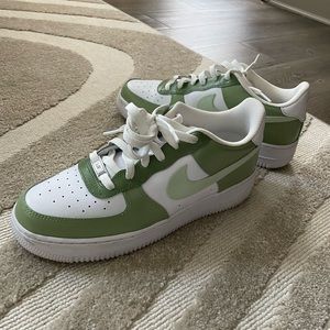 Nike Air Force 1 green painted